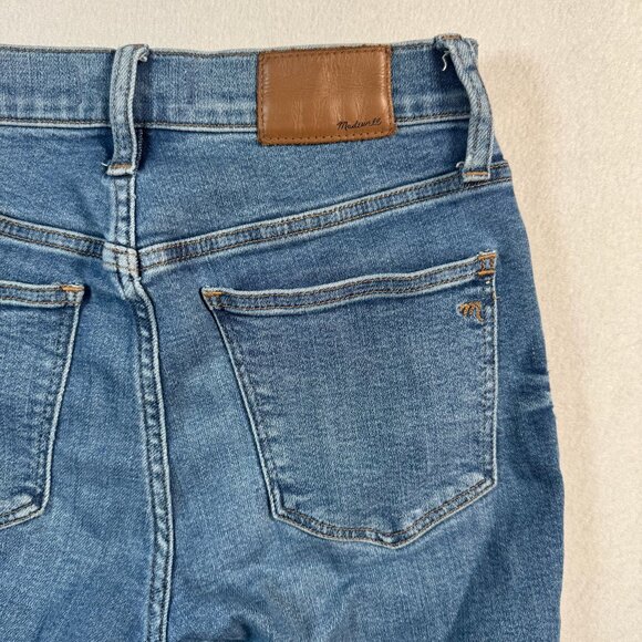 Madewell Jeans Womens 26 Blue Slinny Crop Mid Rise Dark Wash Button Fly - Picture 13 of 14